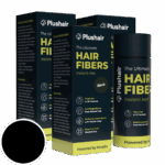 SET 3 balení Plushair HAIR FIBERS vlasová vlákna - černá
